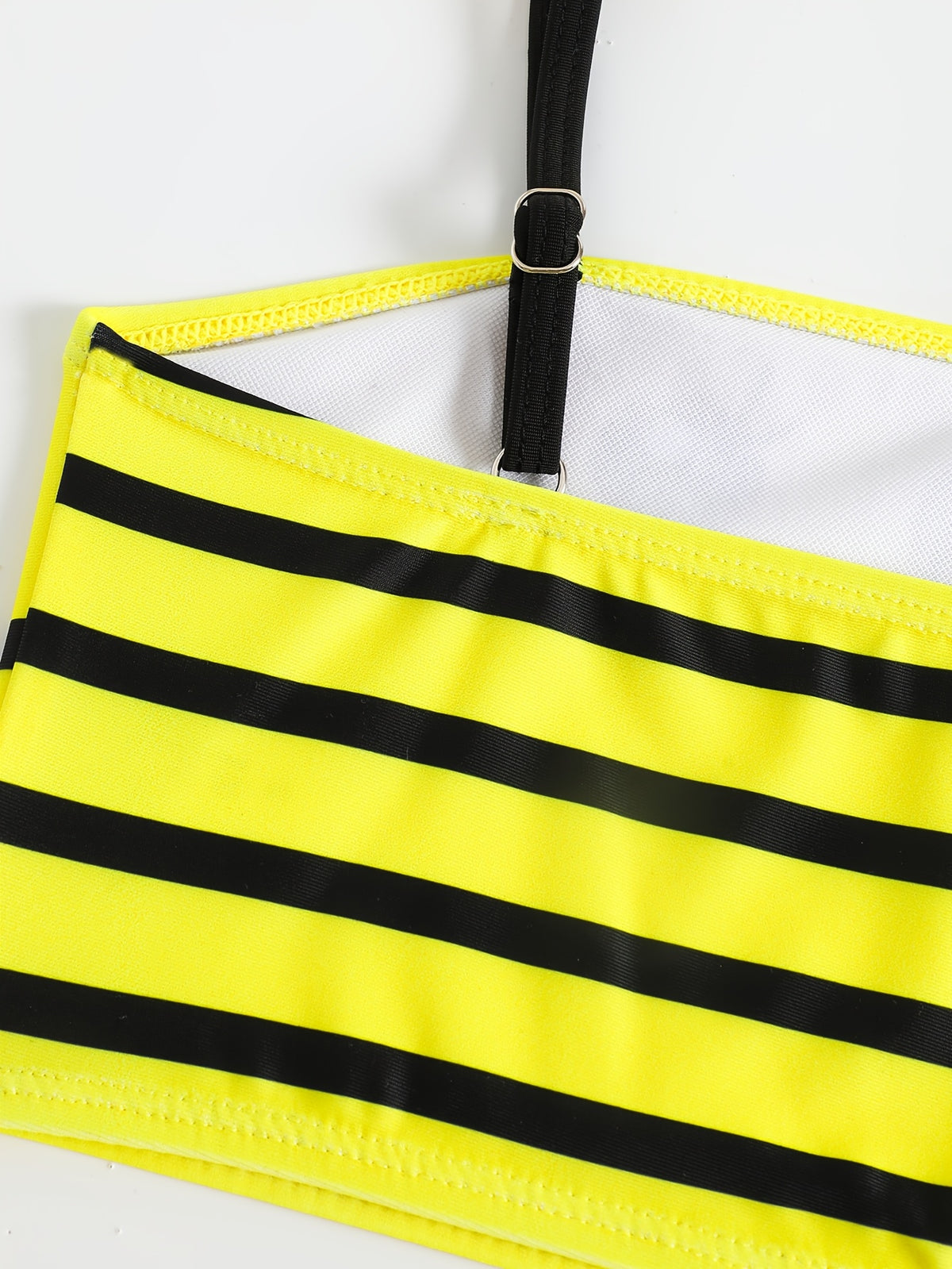 Little Bee Bow-Detail Striped Tankini for Young Girls