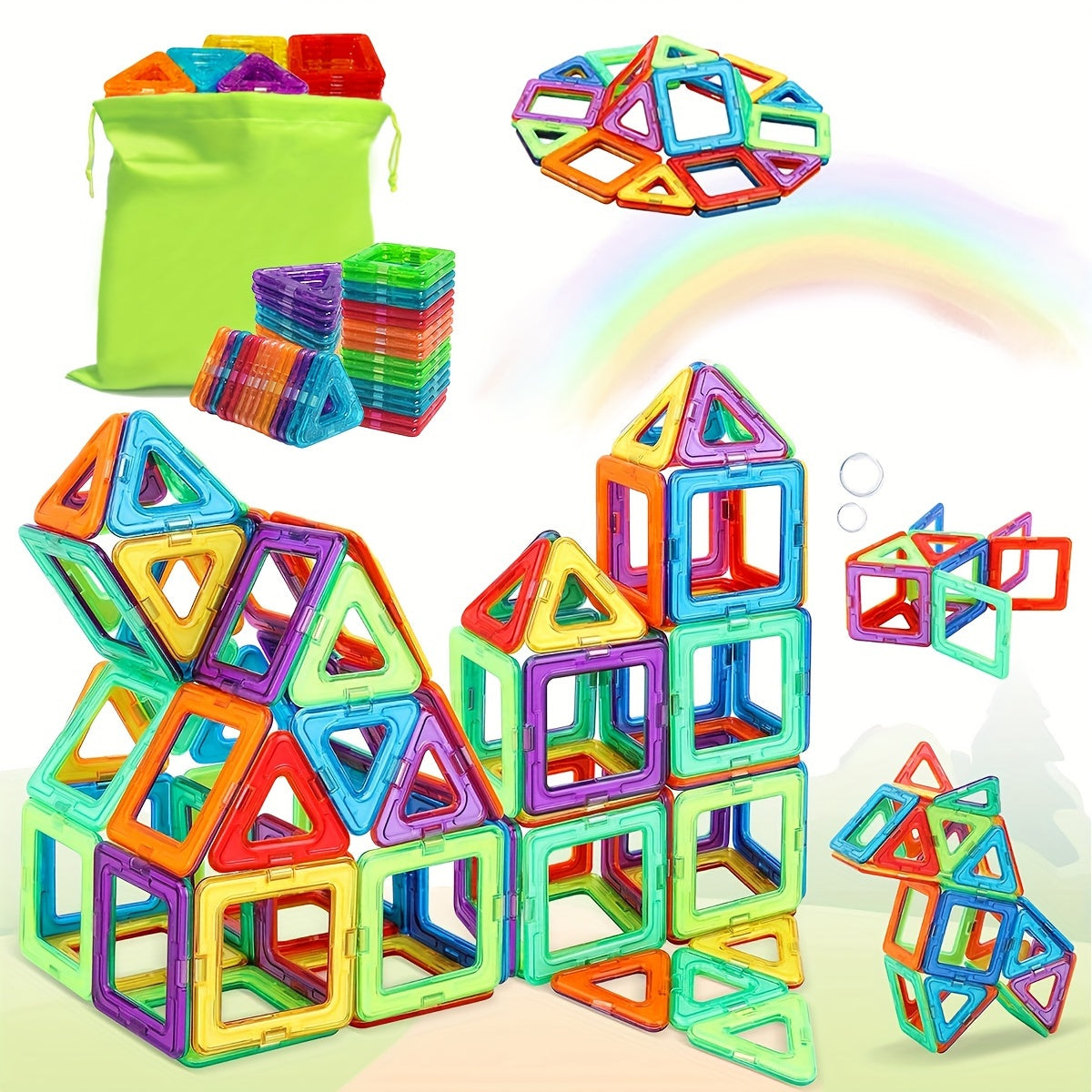 Magnetic Building Blocks DIY Designer Educational Toy Set