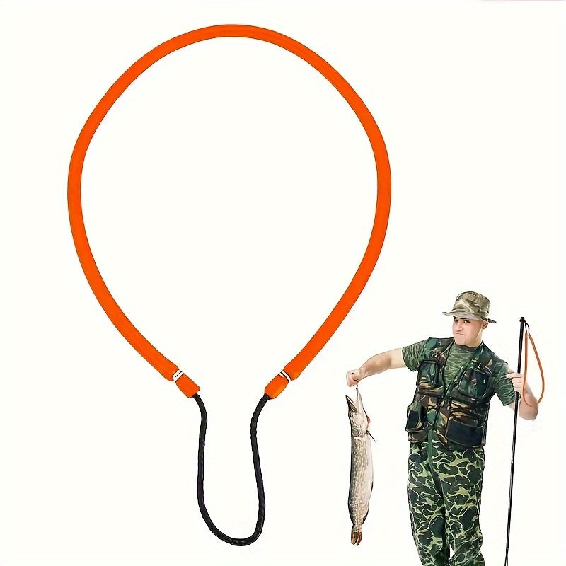 GTQPS Heavy-Duty Latex Fishing Hand Pole Spear Sling &ndash; Durable High-Elasticity Spearfishing Band Orange