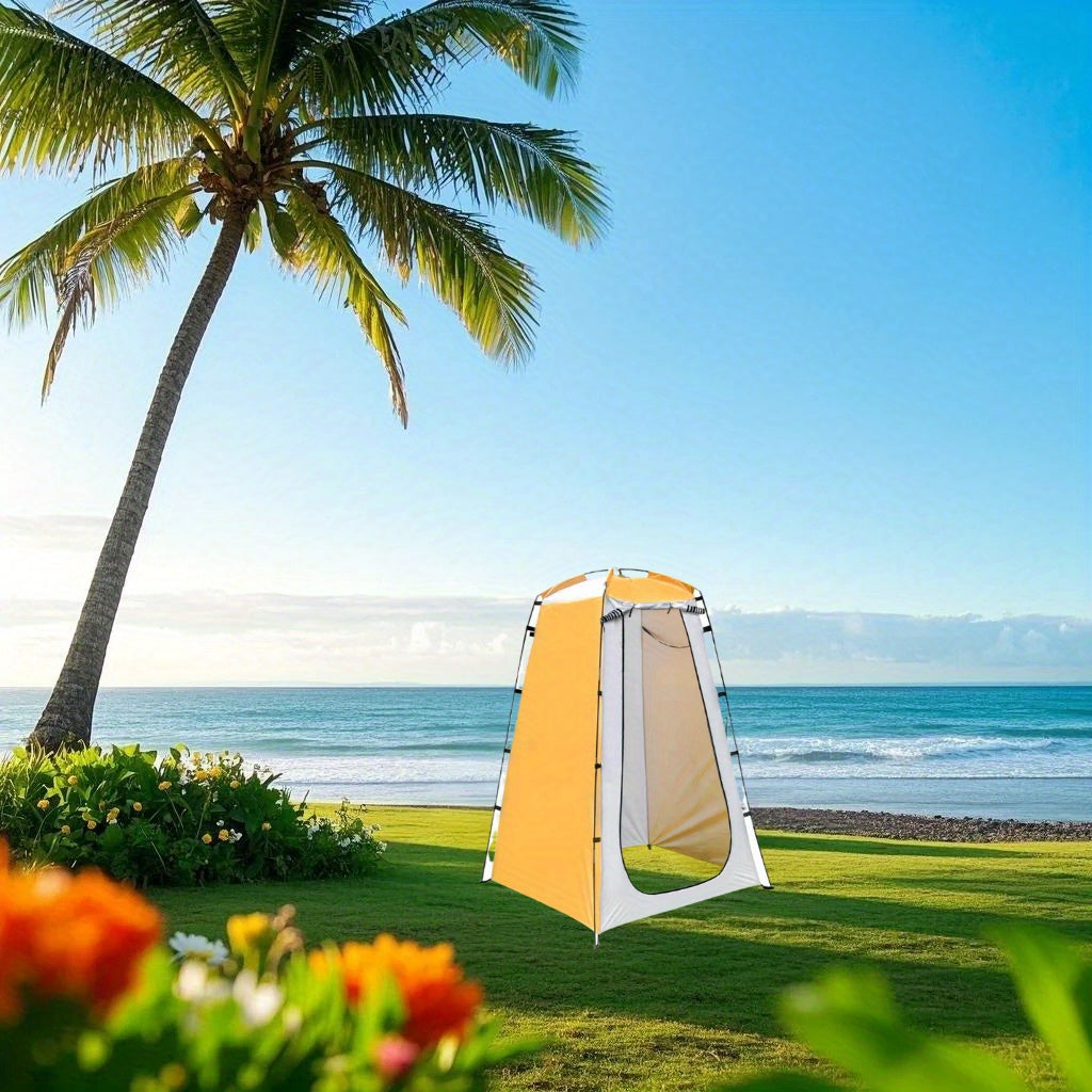 Portable Outdoor Changing Tent - Privacy Shelter for Camping and Beach 1.2*1.9 / Yellow