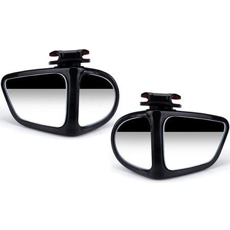 2Pcs Car Rearview Mirrors 360&amp;deg; Blind Spot Mirror Adjustable Rotatable Convex Wide-angle Clear Rearview Safety Mirror Accessories A 2pcs