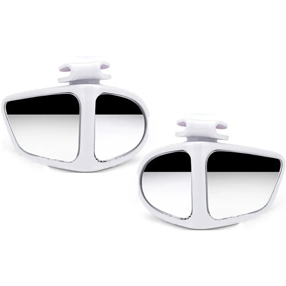 2Pcs Car Rearview Mirrors 360&amp;deg; Blind Spot Mirror Adjustable Rotatable Convex Wide-angle Clear Rearview Safety Mirror Accessories B 2pcs