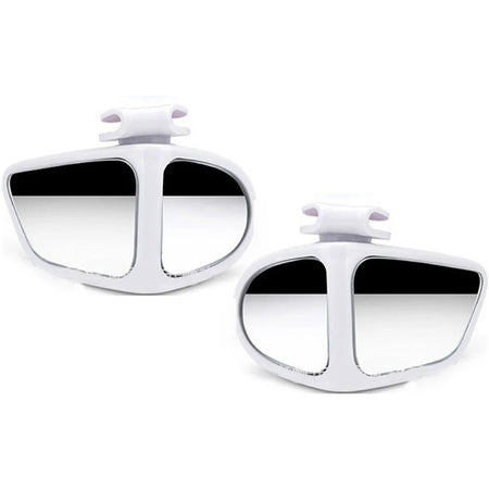 2Pcs Car Rearview Mirrors 360&amp;deg; Blind Spot Mirror Adjustable Rotatable Convex Wide-angle Clear Rearview Safety Mirror Accessories B 2pcs