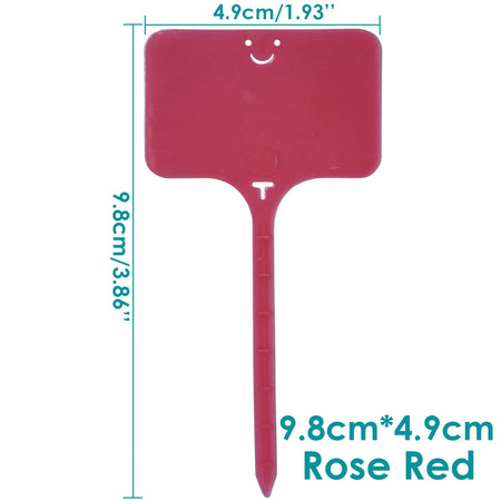 30-100pcs Garden Re-usable Plant Labels Waterproof T-type Sign Tags Plastic Markers Record Plate Flower Vegetables Potted Stakes