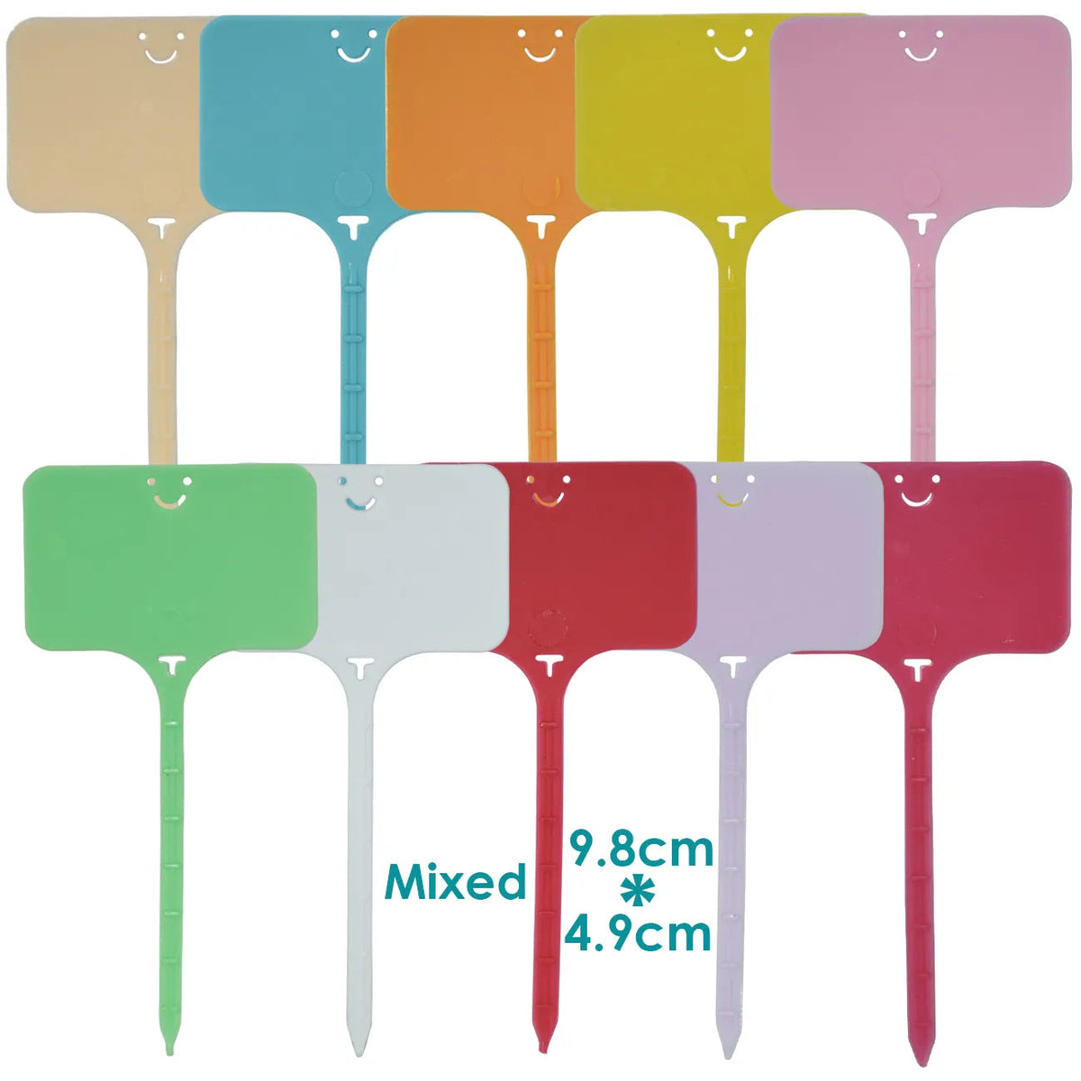 30-100pcs Garden Re-usable Plant Labels Waterproof T-type Sign Tags Plastic Markers Record Plate Flower Vegetables Potted Stakes