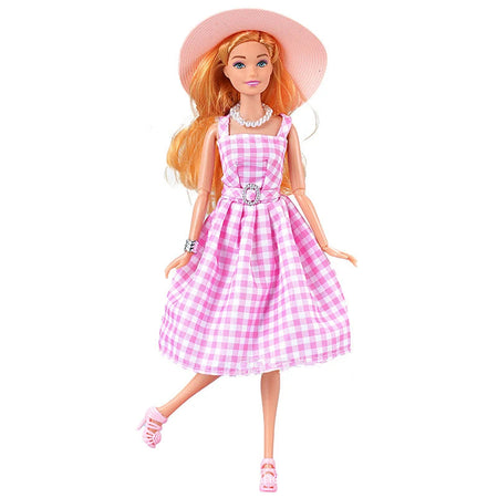 30cm Male/ Female Doll Full Set 1/6 Bjd Ken Doll with Clothes Girls Dress Up Toys Gifts Pink / Doll with Clothes