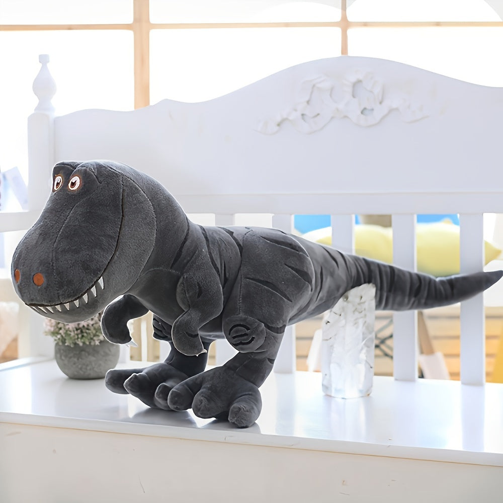 Green T-Rex Tyrannosaurus Stuffed Dinosaur Plush Toy grey