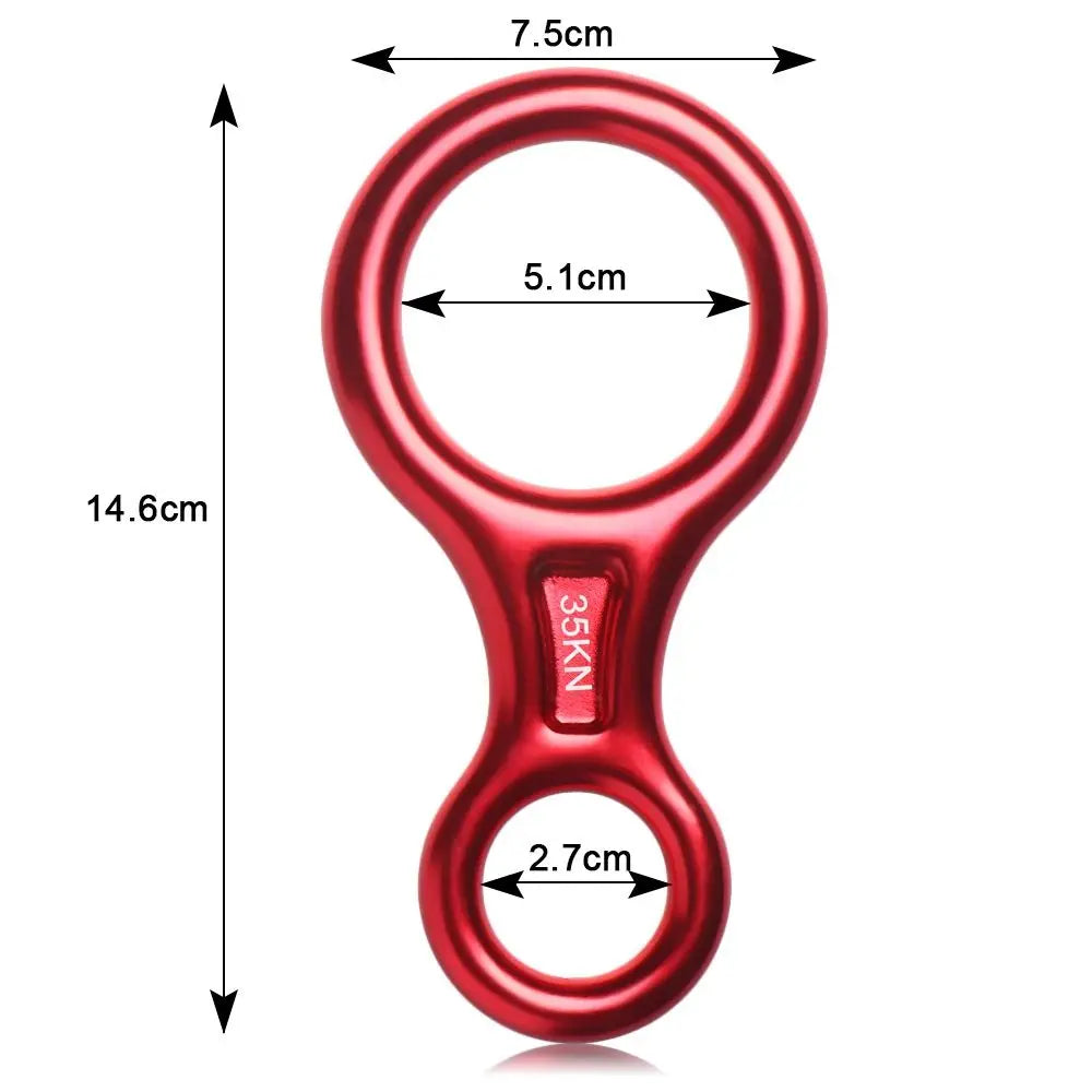 35KN Figure 8 Climbing Descender Set