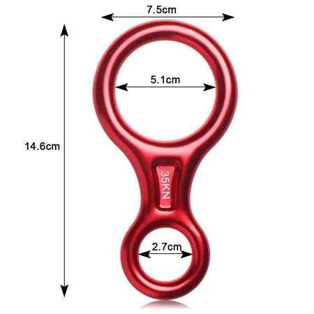 35KN Figure 8 Climbing Descender Set