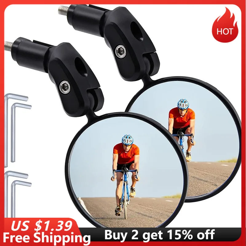 360&amp;deg; Wide-Angle Adjustable Bike Rearview Mirror