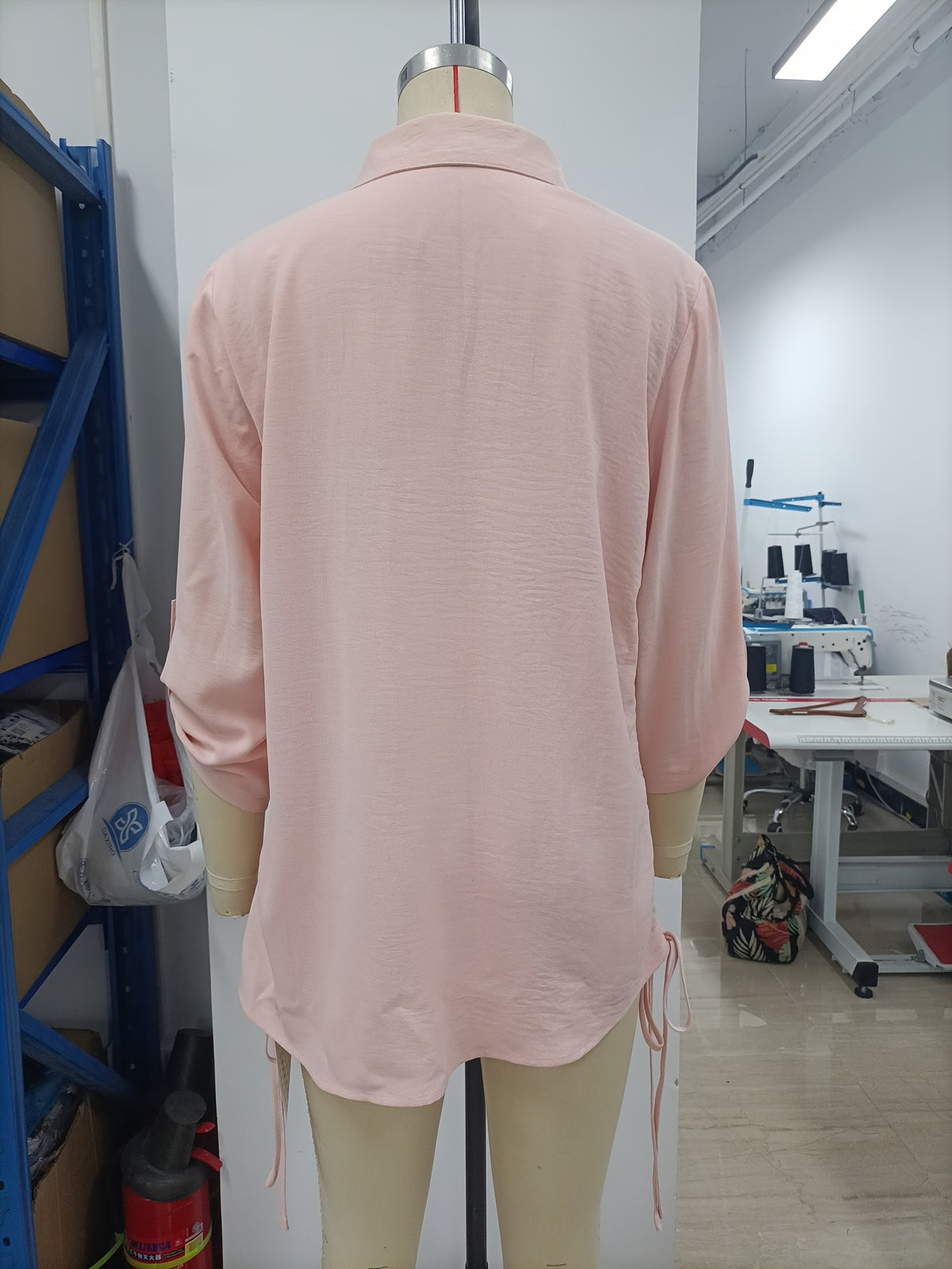 Elegant Long Sleeve Solid Colour Beach Cover-Up with Hollow-Out Design