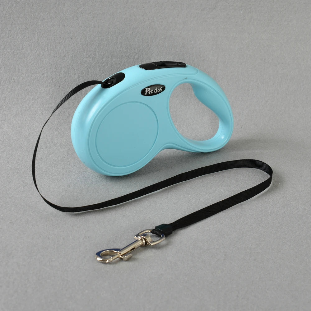 3m 5m Automatic Retractable Pet Leash For Small Medium Dogs Durable Nylon Cat Lead Extend Puppy Walking Running Traction Rope Blue / 5m