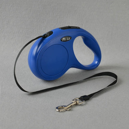 3m 5m Automatic Retractable Pet Leash For Small Medium Dogs Durable Nylon Cat Lead Extend Puppy Walking Running Traction Rope DEEP BLUE / 5m