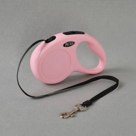 3m 5m Automatic Retractable Pet Leash For Small Medium Dogs Durable Nylon Cat Lead Extend Puppy Walking Running Traction Rope Pink / 5m