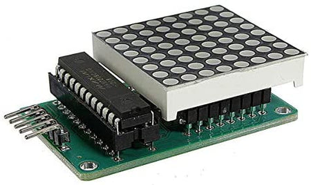 MAX7219 8x8 Dot Matrix Module - Red LED Matrix Display Module Control DIY Kit