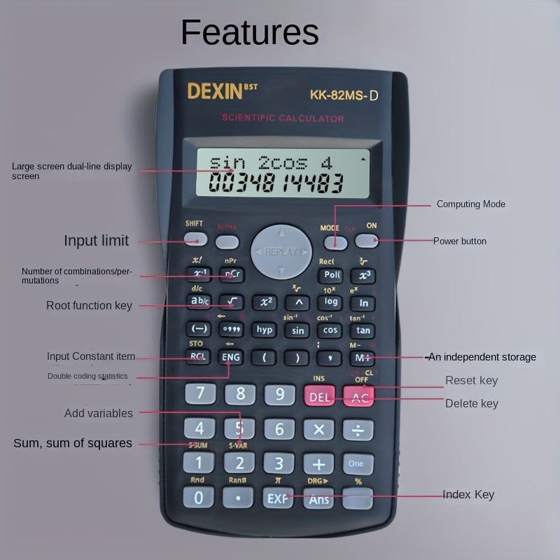 Function Calculator Student Exam Specialized Multifunctional Scientific Computer - Cyprus