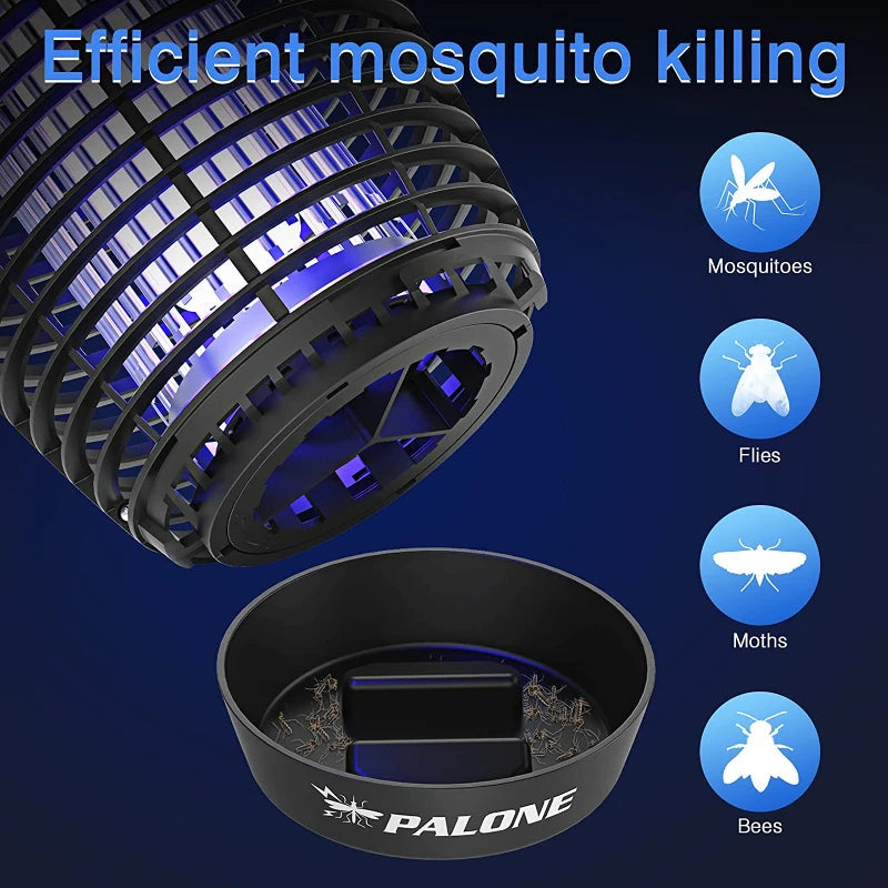 4500V Electric Shock Outdoor Mosquito Killer Lamp - Rainproof &amp;amp; Wide Coverage