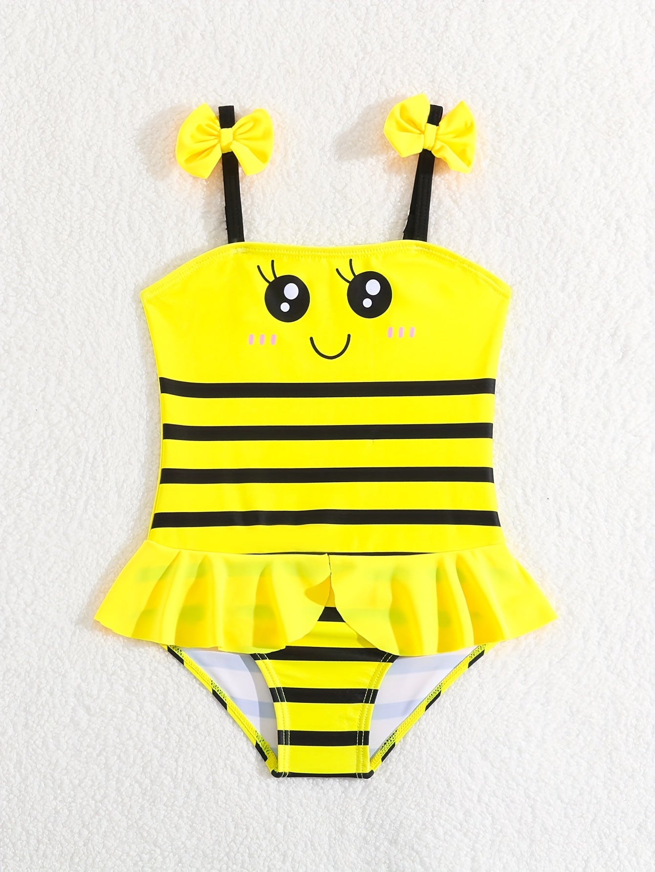 Bee-utiful Ruffled Swimsuit for Toddlers