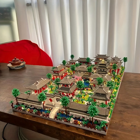 World Landmark Building Landscape Puzzle - 3988/4222/3888pcs + Micro Particle Suzhou Garden 12000pcs Model Castle Educational Toy Kit, Ages 6-8