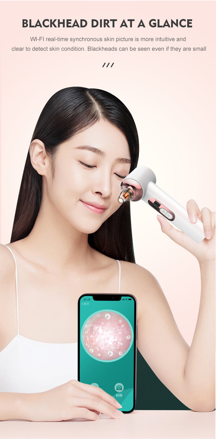 KKS Beauty Products Facial Lift Suction Pimples Removal Deep Cleaning Tool Electric Pore Cleaner Vacuum Blackhead Remover