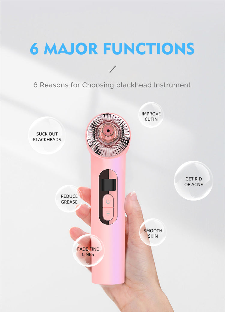 KKS Beauty Products Facial Lift Suction Pimples Removal Deep Cleaning Tool Electric Pore Cleaner Vacuum Blackhead Remover