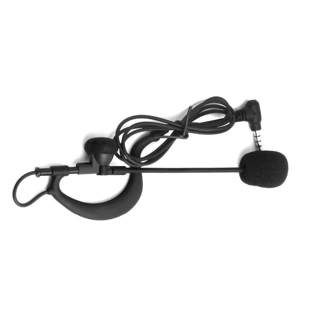 4PCS Referee Earhook Headphone 3.5mm with Jack Headset Microphone Mic for EJEAS Vnetphone V6 V4 Motorcycle Helmet Interphone Mic