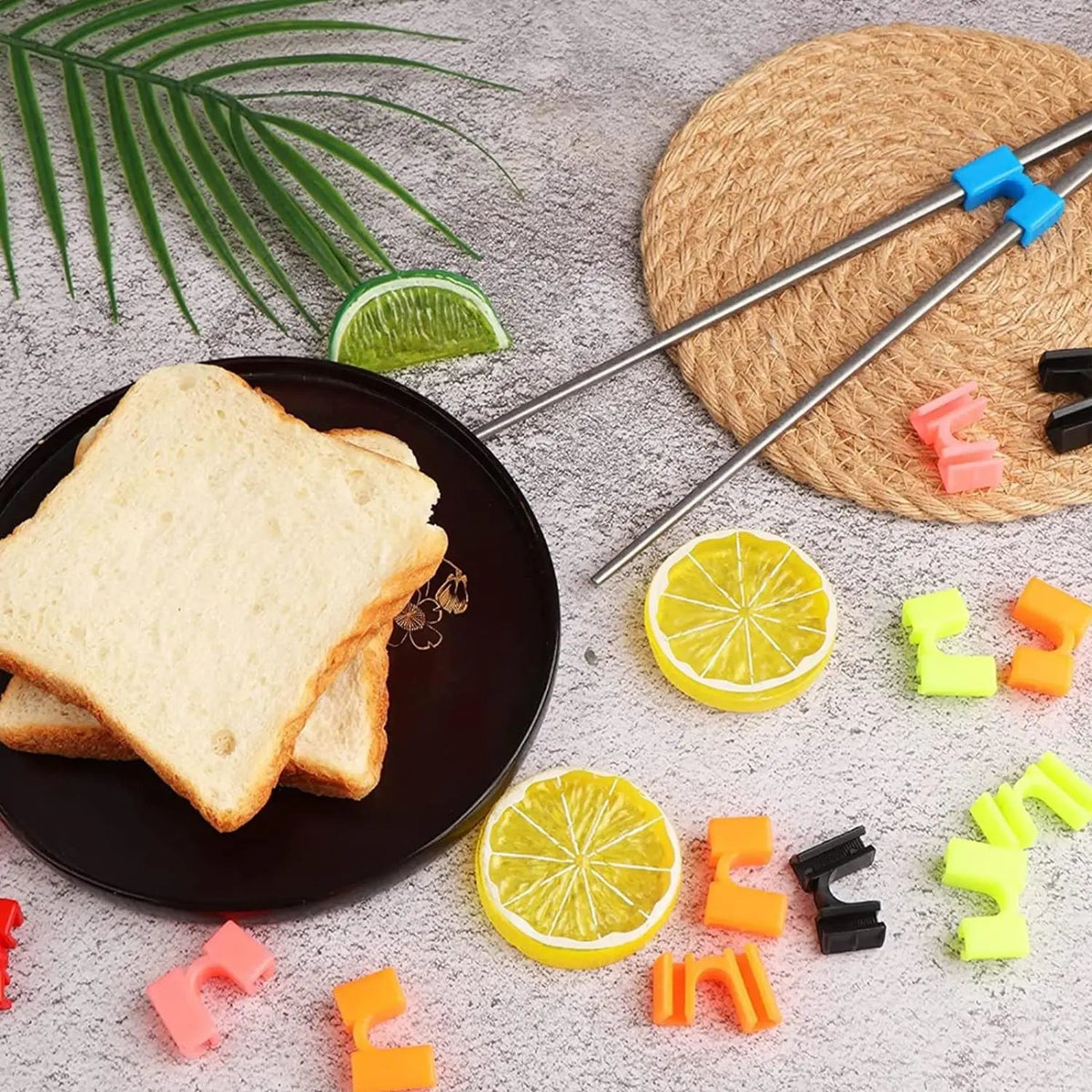 5 PCS Reusable Chopsticks Helpers Training Chopstick Hinges Connector Practice Chopstick Helper for Adult Kid Beginner Traniner