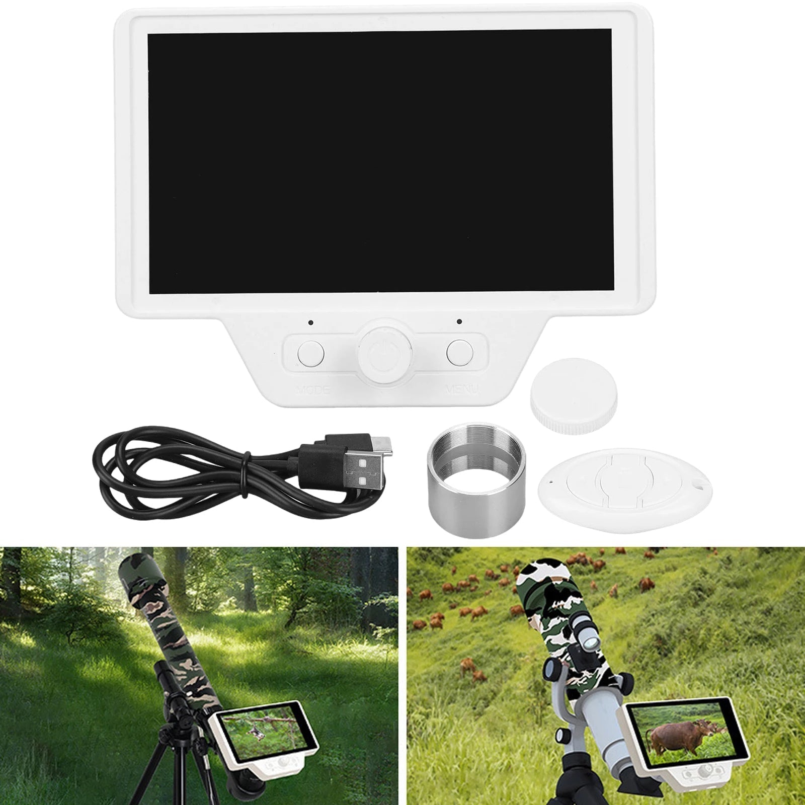 500W Pixel WiFi Multicolor Electronic Eyepiece CMOS Camera 5inch Astronomy Telescope Camera 2K Video Image Electronic Eyepiece