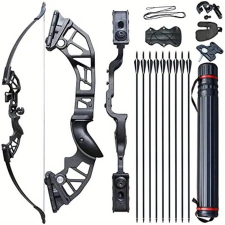 BZTANG Takedown Recurve Bow &ndash; Ambidextrous Design Pro Black- / 18.14KG