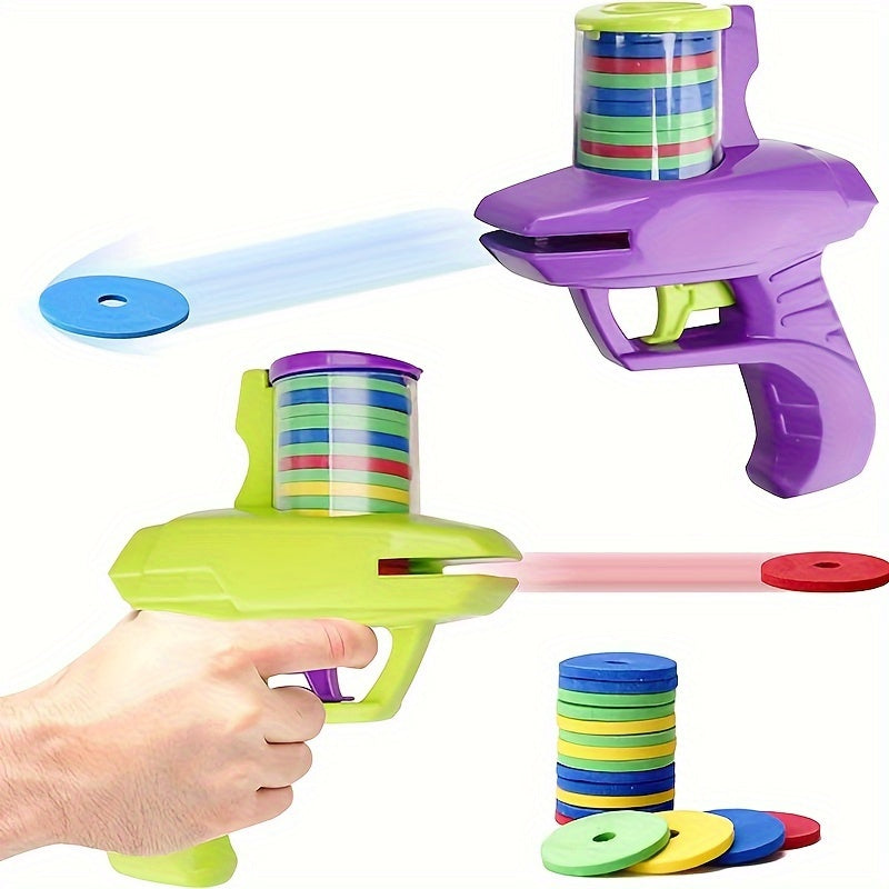 Foam Disc Launcher Flying Disc Handheld Shooter Toy