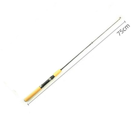 55/65/75cm Mini Telescopic Ice Fishing Rod Portable Carbon Fiber River Shrimp Carp Fishing Pole Winter Fishing Rod Fishing Tools