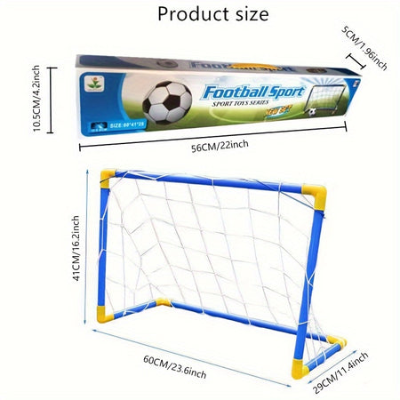 Kids' Portable Soccer Set With Detachable Goal - Interactive Parent-Child Toy - Ages 3-6