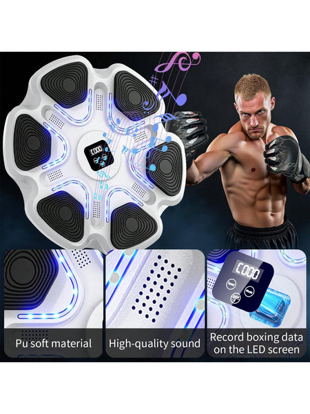 Interactive Music Boxing Machine with Gloves &ndash; Wall-Mounted Target for Adults