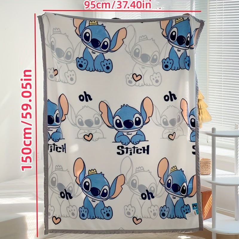 Stitch Mickey Cartoon Blanket - Perfect for Travel and Home Use - Cyprus