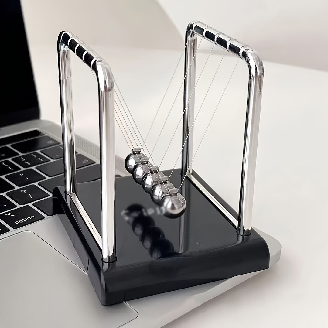 Magnetic Levitating Newton's Cradle &ndash; Classic Metal Desk Decor
