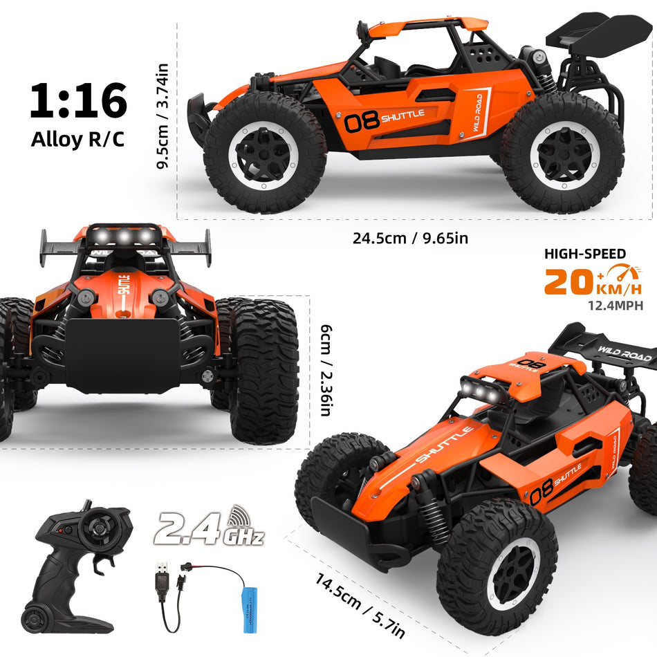 2.4G Remote Control Car, High-Speed All Terrain Off-Road Toy Car