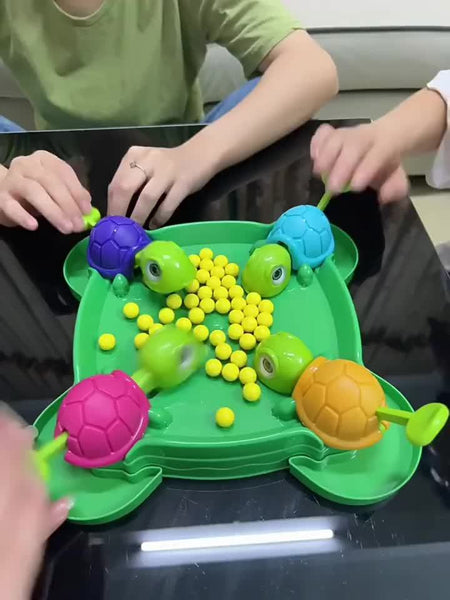 Little Turtle Eating Beans Grabbing Beads Toy - Educational Parent-child Game