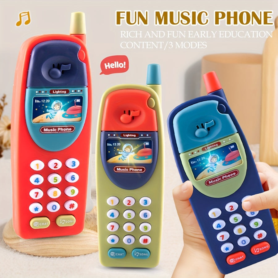 Early Learning Astronaut Phone Toy - Multifunctional, Musical &amp; Educational Plaything