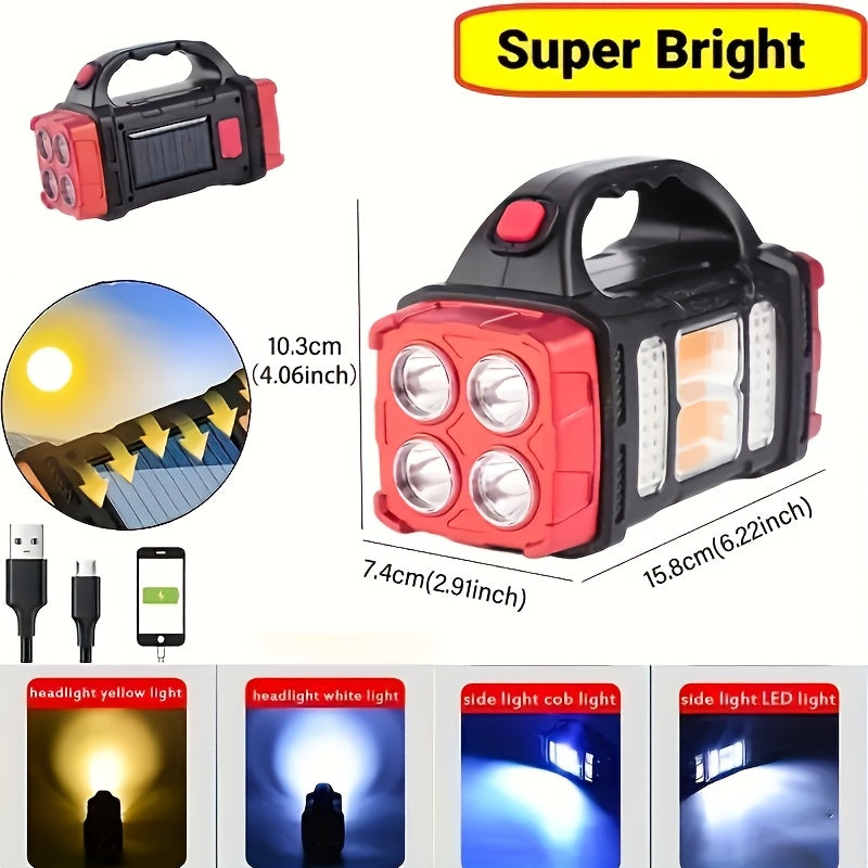 LiHang Rechargeable LED Searchlight - Portable 4-Mode Spotlight for Outdoor Adventures
