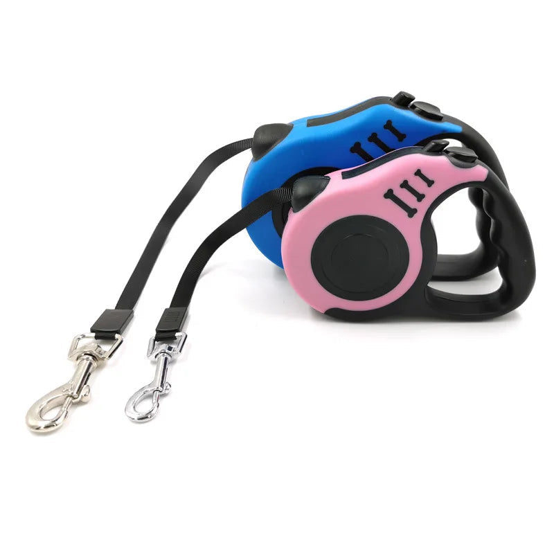 5M Dog Retractable Traction Rope Automatic Nylon Puppy Cat Traction Rope Belt Pets Walking Leashes for Small Pet Medium Dogs
