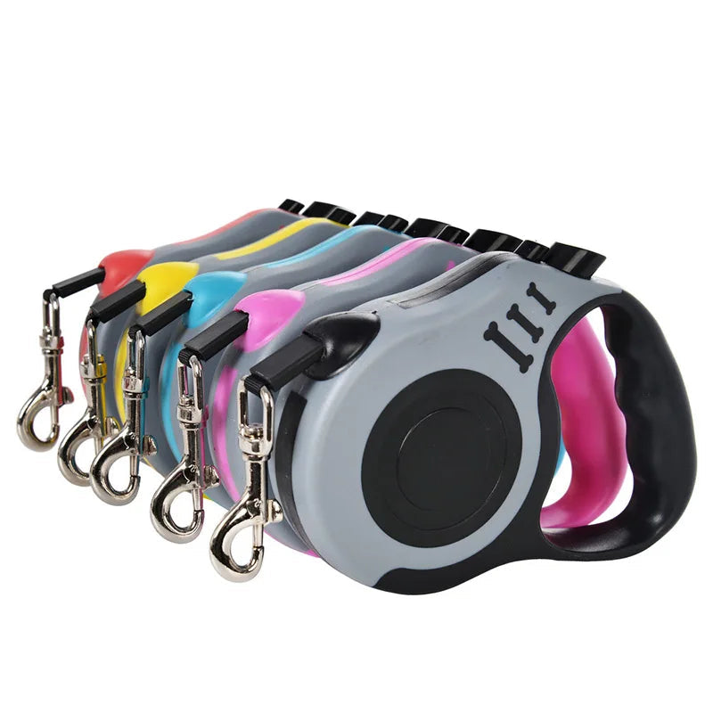 5M Dog Retractable Traction Rope Automatic Nylon Puppy Cat Traction Rope Belt Pets Walking Leashes for Small Pet Medium Dogs