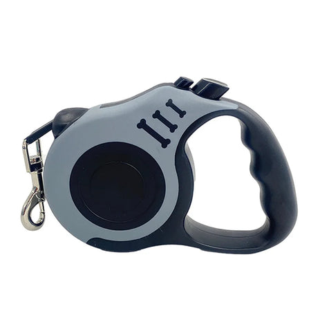 5M Dog Retractable Traction Rope Automatic Nylon Puppy Cat Traction Rope Belt Pets Walking Leashes for Small Pet Medium Dogs GRAY / 5m