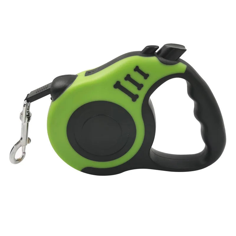 5M Dog Retractable Traction Rope Automatic Nylon Puppy Cat Traction Rope Belt Pets Walking Leashes for Small Pet Medium Dogs green / 5m