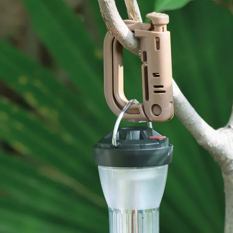 5PC Lightweight Molle Webbing D-Ring Carabiner Snap Lock Grimlock