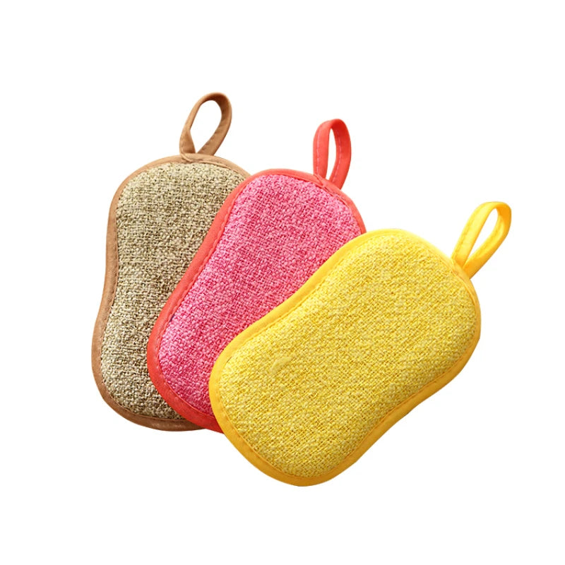 5pcs Magic Cleaning Sponge for Dishes Multi-Purpose Scrub Sponges for Kitchen Bathroom Dishwashing Brush Tools Accessories