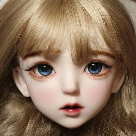 60cm Female Doll 1/3 BJD White  Skin Head Without Makeup with Eyeballs DIY Toys for Girls