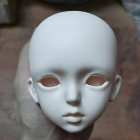 60cm Female Doll 1/3 BJD White  Skin Head Without Makeup with Eyeballs DIY Toys for Girls Only Head