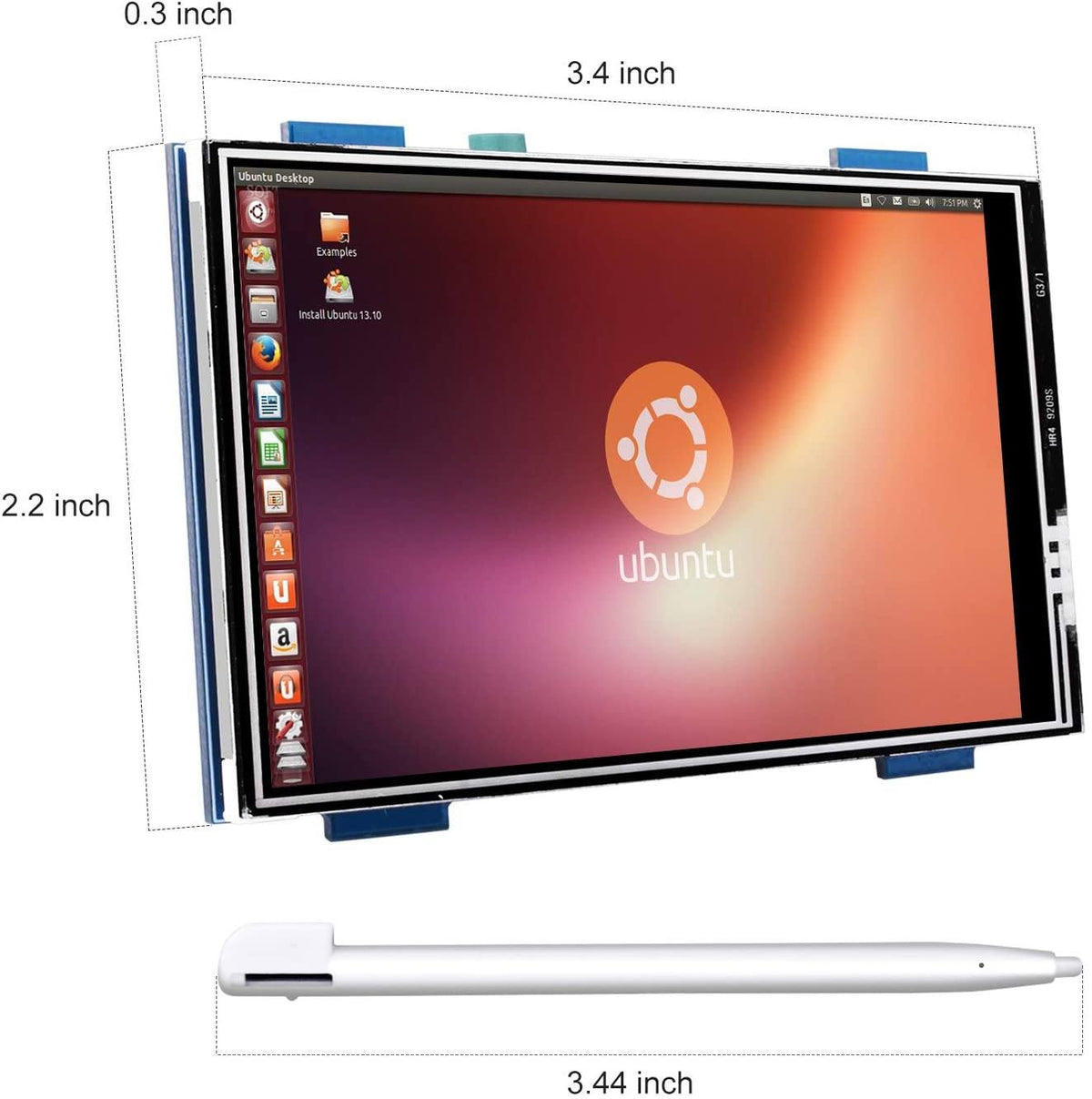 Raspberry Pi 3 Model B+ Plus TFT Touch Screen 3.5 Inch 480 * 320 TFT LCD Display Monitor