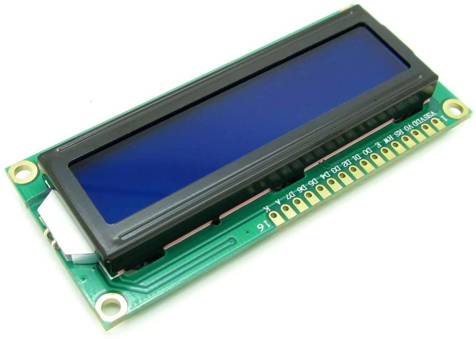 Generic 1602 16x2 Character LCD Display Adapter Module HD44780 Control Blue Backlight