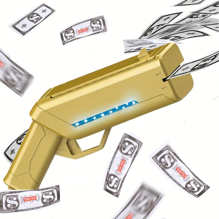 Money Blast Cash Spray Toy - Fun Party Accessory For Young Ones, Sturdy Plastic Monetary Splash Props